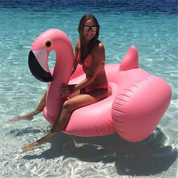 Gilet de sauvetage bouée 150 cm 60 pouces été natation flotteur table Flamingo Swan Ride-on matelas natation flotteur piscine flotteur tube radeau enfant eau jouet HKD230703