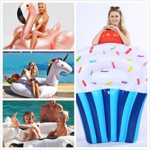 Gilet de sauvetage bouée 150 cm fleur géante impression cygne flotteur gonflable pour adulte piscine fête jouets flamant vert Ride-On matelas pneumatique anneau de natation boia T221214