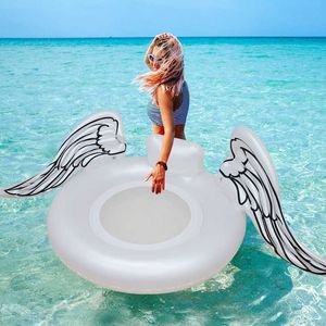 Life Vest Buoy 2022 Nieuwe Angel Swimming Float Angel Wings zwemring opblaasbaar zwembad vlotter buis Raft zwemring Zomerwaterspeelgoed T221214