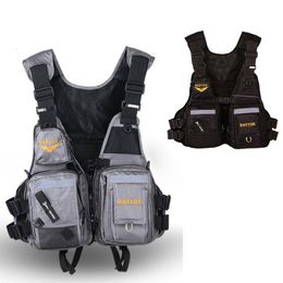 Life Vest Buoy 2023 Reflecterend vissenjack High drijfvermogen grote multifunctionele multi-pocket buiten