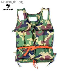 Viette de vie Buoy Veste de sauvetage adulte Camouflage de pêche professionnelle Costume de baignade surf