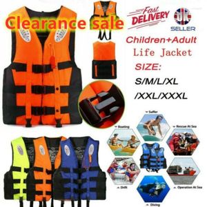 Gilet de sauvetage bouée adultes/enfants veste aide Kayak Ski flottabilité pêche voile bateau Sports nautiques natation canotage dérive