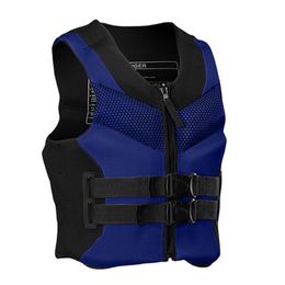 Gilet de sauvetage bouée adultes gilet de sauvetage néoprène Sports nautiques pêche Ski kayak canotage natation dérive #5185f