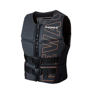 Gilet de sauvetage bouée adultes gilet de sauvetage en néoprène Sports nautiques gilet de sauvetage de sécurité pour ski nautique wakeboard natation pêche canotage kayak tissu de sécurité 230919