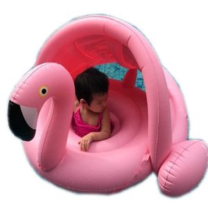 Chaleco salvavidas Boya Bebé Sombra Nadar Flotador Círculo Anillo Seguro Inflable Flamenco Bebé Brazo Anillos Niños Asiento de natación con sombrilla Piscina Flotadores T221214