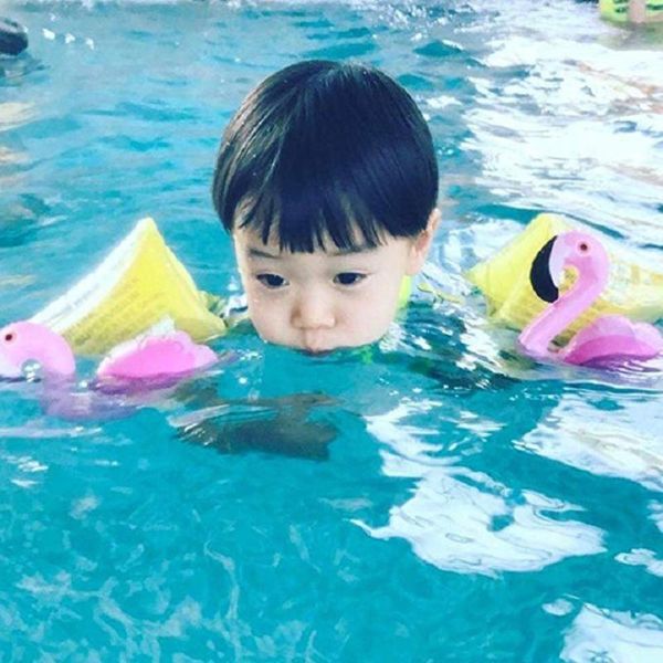 Chaleco salvavidas boya bebé natación brazo anillo niño inflable piscina seguridad entrenamiento banda flotador)