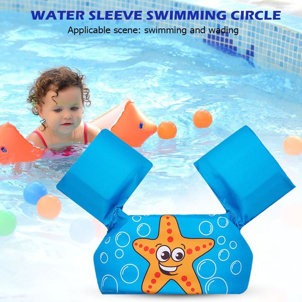 Chaleco salvavidas boya chaquetas para niños bebé flotador brazo manga anillo flotante flotabilidad chico equipo de natación piscina juguetes ajustable 230629