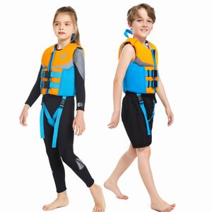 Gilet de sauvetage bouée enfants tuba veste pour garçons filles flottabilité gilets de bain enfants Surf maillots de bain flottation aide à la natation 230626