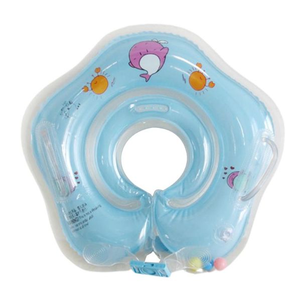 Bouée de gilet de sauvetage gonflable pour le bain, accessoires de natation pour bébé, cercle flottant de sécurité en PVC Orange pour bébé