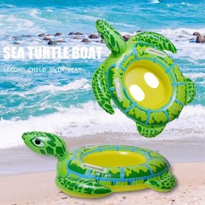 Life Vest Buoy opblaasbare dobberstoel Baby Ring Ring Kinderen Kinderen Zomer Zwemcirkel Water Fun Beach Pool Toys Sea Turtle Patroon T221215