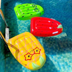 Life Vest Buoy Kids Cute Cartoon Fruits opblaasbare surfplank boei kickboard kickboard kinderen veiligheid zeepool surfbord waterspeelgoed j0424