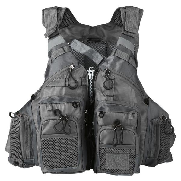 Gilet de sauvetage bouée Lixada extérieur respirant pêche sécurité veste natation voile gilet utilitaire flottaison Floating314C