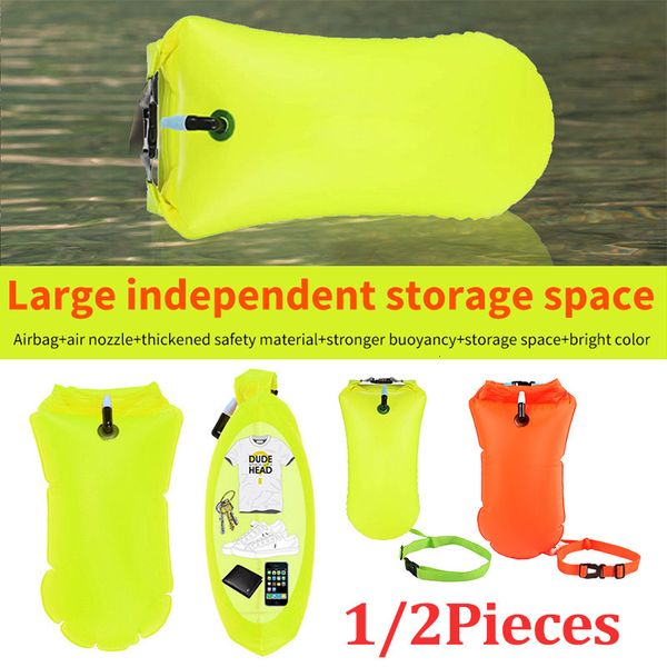 Gilet de Sauvetage Bouée Multifonction Swim Float Bag Sécurité Extérieure Natation avec Ceinture Imperméable PVC Ceinture de Sauvetage Stockage pour Sports Nautiques 230713