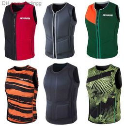 Life Vest Buoy Neopreen Surfing Kajak reddingsvest Vest Volwassen Waterskiën zeilbootheren botsingsbestendige opblaasbare zwemboot Q240413