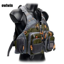 Gilet de sauvetage bouée gilet de sauvetage Owlwin gilet de sauvetage pêche sport de plein air hommes volants veste respiratoire gilet de sécurité gilet utilitaire de survie 230616