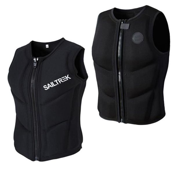 Chaleco salvavidas boya chaqueta de neopreno profesional flotabilidad protectora natación remo surf kayak lancha seguridad 287h