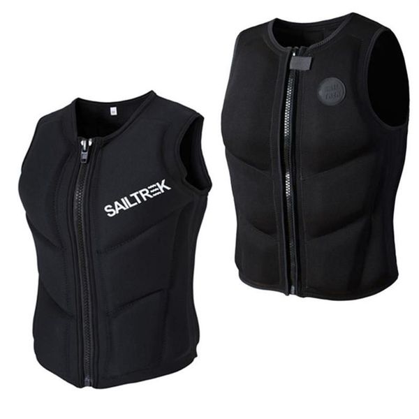 Chaleco salvavidas boya chaqueta de neopreno profesional flotabilidad protectora natación remo surf kayak lancha seguridad 213S