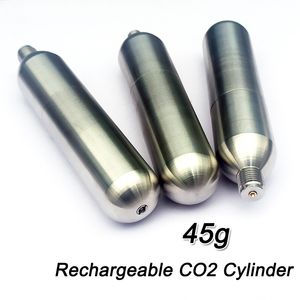 Reddingsvest Boei Oplaadbare Cilinder Co2 Cartridge voor Zwembad Capsule 45g Meerdere Opladen Kajak Opblaasbare Jas 230713