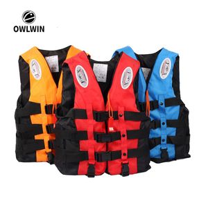 Adult & Children's Life Jacket S-XXXL - Polyester Survival Vest with Whistle for Swimming, Boating & Skiing