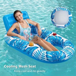 Gilet de sauvetage bouée été flottant eau hamac inclinable pliable gonflable natation air matelas lit mer natation anneau piscine fête vacances cadeau x0704