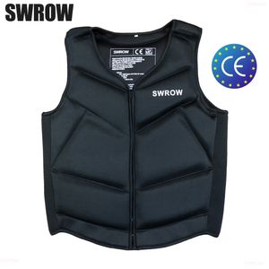 Gilet de sauvetage bouée SWROW gilet de sauvetage en néoprène pour adultes enfants natation gilet flottant surf Sports nautiques aviron pêche gilet de sauvetage de sécurité 230919