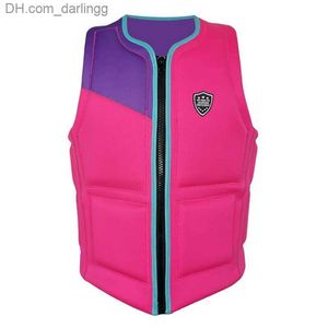 Vief de vie BUOY Universal Childrens Outdoor Chloroprene Rubber Life Lify Veste Water Sports Life Vest Kayak Swimming Drift Safety SwimsuitQ240412