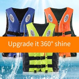 Life Vest Buoy Upgrade Outdoor Luminous Jacket Swimwear Swimming Jackets Water Sport Survival Dedicated Child Adult