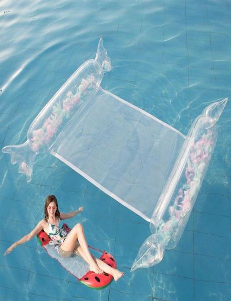 Vief de vie Buoy Water Hamac Reclin à bascule gonflable Pool Float Mattress de natation Anneau d'été Toy Sports Lounge Lounge1729360