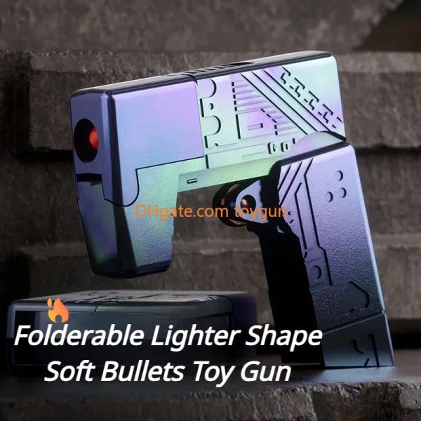 Lifecard Bullets suave de la pistola de juguete plegable de la forma más ligera lanza de metal recolector de metal