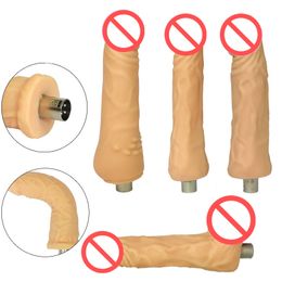 Attachement de gode réaliste pour Sex Machine avec 3 connecteurs XLR G Spot Sex Toys pour femmes Masturbation
