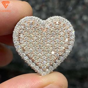 Lifeng Jewelry Classic Fashion Moissanite Iced Out Ring Luxury Moissanite 925 STERLING SILP HOP HOP MISSANITE CUSTOM RING