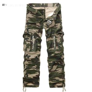 LIFENWENNA Goede Kwaliteit Militaire Camo Cargo Broek Mannen Camouflage Katoen Workout Mannen Broek Lente Herfst 210528