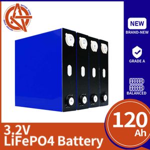 Lifepo4 120Ah 1/4/8/16/32 pièces batterie rechargeable 3.2V Lithium fer Phosphate prismatique nouvelles cellules solaires pour bateau voiturette de Golf