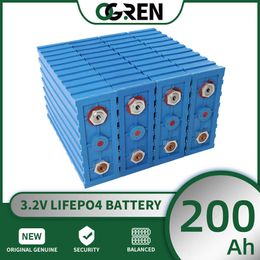 Batterie Lifepo4 200Ah 3.2V, Rechargeable, Lithium fer Phosphate, 12V 24V 48V, camping-car, chariot de Golf, bateau, chariot élévateur