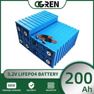 Lifepo4 200Ah batterie Rechargeable 3.2V 4/8/16/32 pièces Lithium fer Phosphate cellule solaire Cycle profond pour 12V 24V voiturette de Golf RV bateau