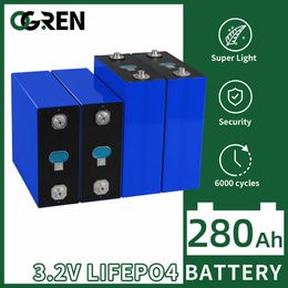 LiFePO4 280AH batterie 3.2V 4/8/16/32 pièces Lithium fer Phosphate cellule bricolage 12V 24V 48V RV Golf chariot bateau système solaire chariot élévateur