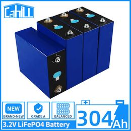LifePo4 304Ah Recargable Batterij Pack 3.2V Grade A Lithium Iron Fosfaat Prismatische nieuwe zonnecellen voor 12V 24V Boats Golfkarren