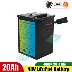 Lifepo4 48V 20Ah 32700 cellules 16s3p pour motos électriques vélo pousse-pousse batterie + chargeur 5A