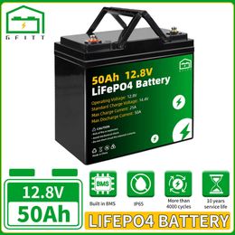 LIFEPO4 Batterij 12V 24V 50AH 100AH ​​200AH PACK Lithium Iron Phosphate Battery Ingebouwde BMS voor zonnedraam elektrisch voertuig