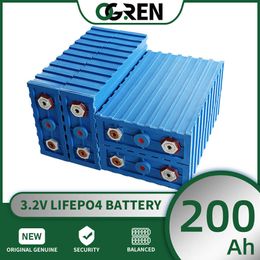 Lifepo4 batterie 200AH 3.2V 1/4/8/16/32 pièces batterie Rechargeable au Lithium fer Phosphate bricolage 12V 24V 48V RV bateau système solaire