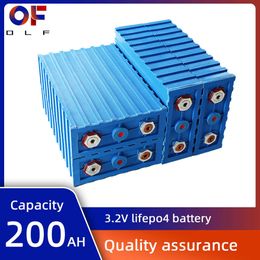 Lifepo4 Batterie 200AH 3.2V Lithium Fer Phosphate Cycle Profond Rechargeable DIY Cellules Pour 12V 24V 48V RV Campers Yacht Golf Carts