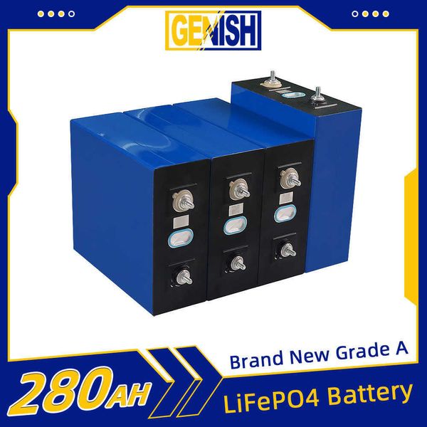 Batterie LifePo4 280Ah 3.2V haute capacité Grade A cellule à Cycle profond bricolage batterie Rechargeable pour RV EV chariot élévateur solaire Yacht