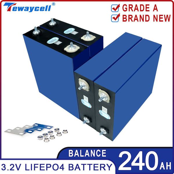 Batterie Lifepo4 3.2V 235Ah 240Ah, nouvelle cellule prismatique au Lithium fer Phosphate de qualité A pour bricolage voiture solaire RV PV EU US sans taxe