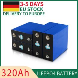 Lifepo4 Batterie 320AH 3.2V Rechargeable Lithium Fer Phosphate DIY Cellule pour 12V 24V 36V 48V RV EV Solaire Camper Bateaux Golf Chariots