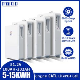 Batería Lifepo4 de 48V nRuit, paquete de batería Powerwall de 100Ah, 175Ah, 200Ah, 300Ah para energía Solar de respaldo de batería doméstica de 5KW, 10KW, 12KW y 15KW