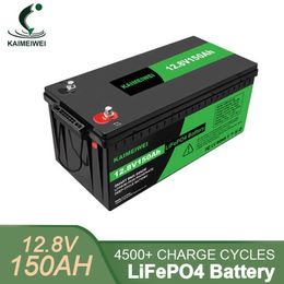 Batterie LiFePO4 12V 100AH 150AH batterie Lithium fer Phosphate LiFePO4 BMS intégré pour système d'énergie solaire moteur RV