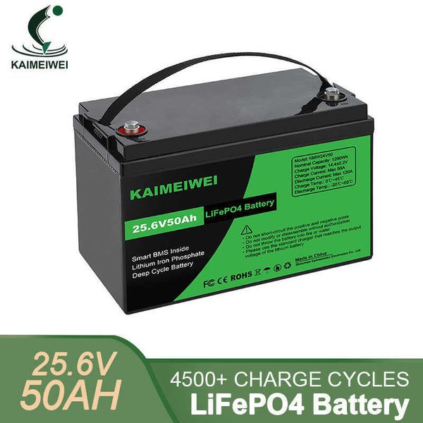 Batterie LiFePO4 24V, 100ah, 50ah, Rechargeable, Lithium, fer, Phosphate, BMS intégré, pour bateaux, camping-car, chariot élévateur à moteur