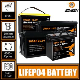 Pack de batteries Lifepo4 24V, 100ah, rechargeables, cellules au Lithium, fer et Phosphate, BMS intégré, pour moteur de bateau, camping-car, camping-car, voiturette de Golf