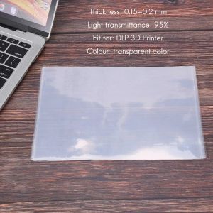 Estilo de vida 8pcs 140x200mm SLA/LCD FEP Película 0.150.2 mm de espesor para la resina de fotón DLP 3D Printer