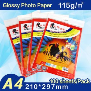 Lifestyle A4 115G Glanzend fotopapier 100 vellen/pack hoge resolutie fotoafdrukpapier voor inkjetprinter